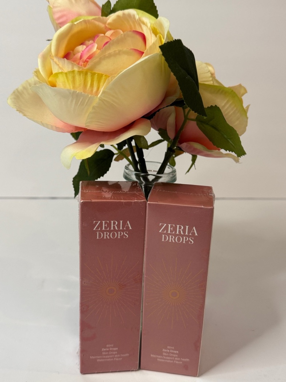 Zeria Skin Drops- set of 2 New in Box, 60ml each, Sealed